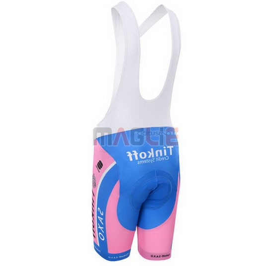 Donne Maglia Saxo Bank manica corta 2015 fuxia